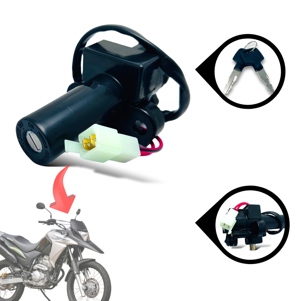 Chave Ignição Contato Xre 300 Abs Flex Xre 300 Rally Flex