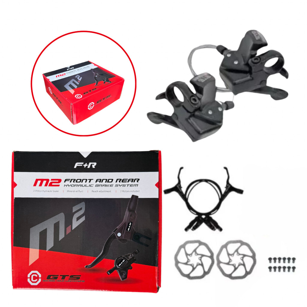 Freio Á Disco Hidráulico GTS Completo + Par de Passador Alavanca trocador GTS 7v / 8v para Bike Bicicleta em Oferta na Shopee