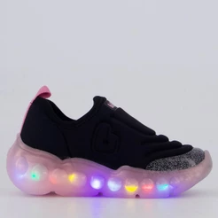 Tênis Bibi Roller Celebration 3.0 Infantil Preto e Rosa