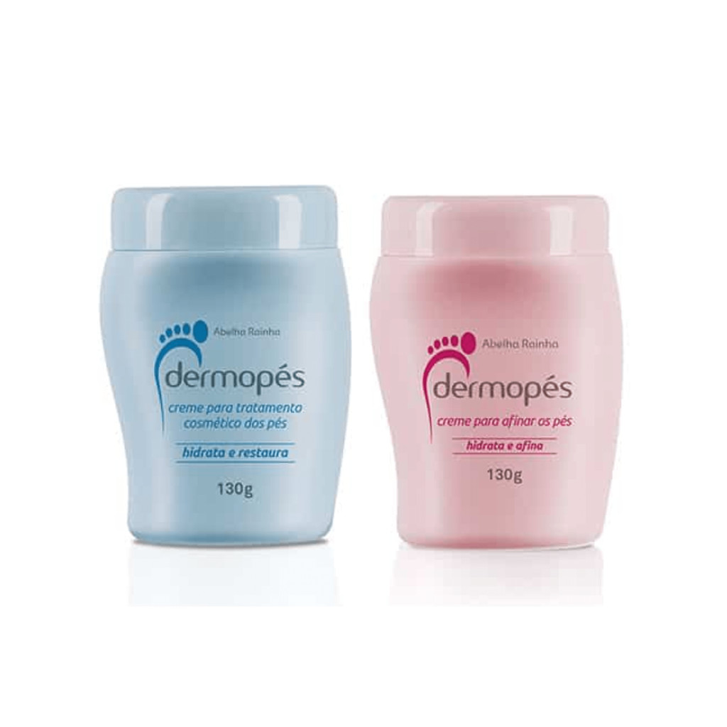 Kit Dermopés Hidrata Restaura e Afina os Pés Rachados Abelha Rainha