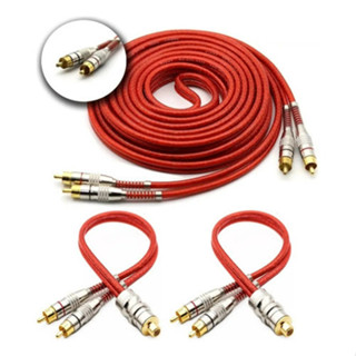 Cabo Rca Blindado 5 Metros E 2 Cabos Y P/ Módulo Banhado Ouro em Oferta na Shopee