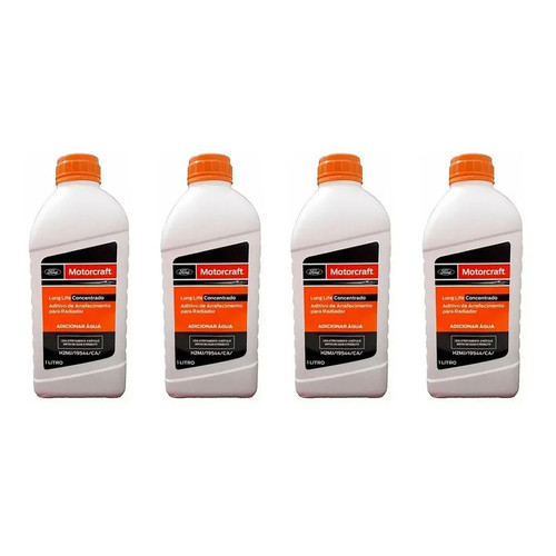 Kit 4 Aditivos Radiador Motorcraft Rosa 1l Ford New Fiesta