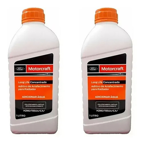 Kit 2 Aditivo Radiador Motorcraft Rosa 1l Fiesta Hatch 1.6 8