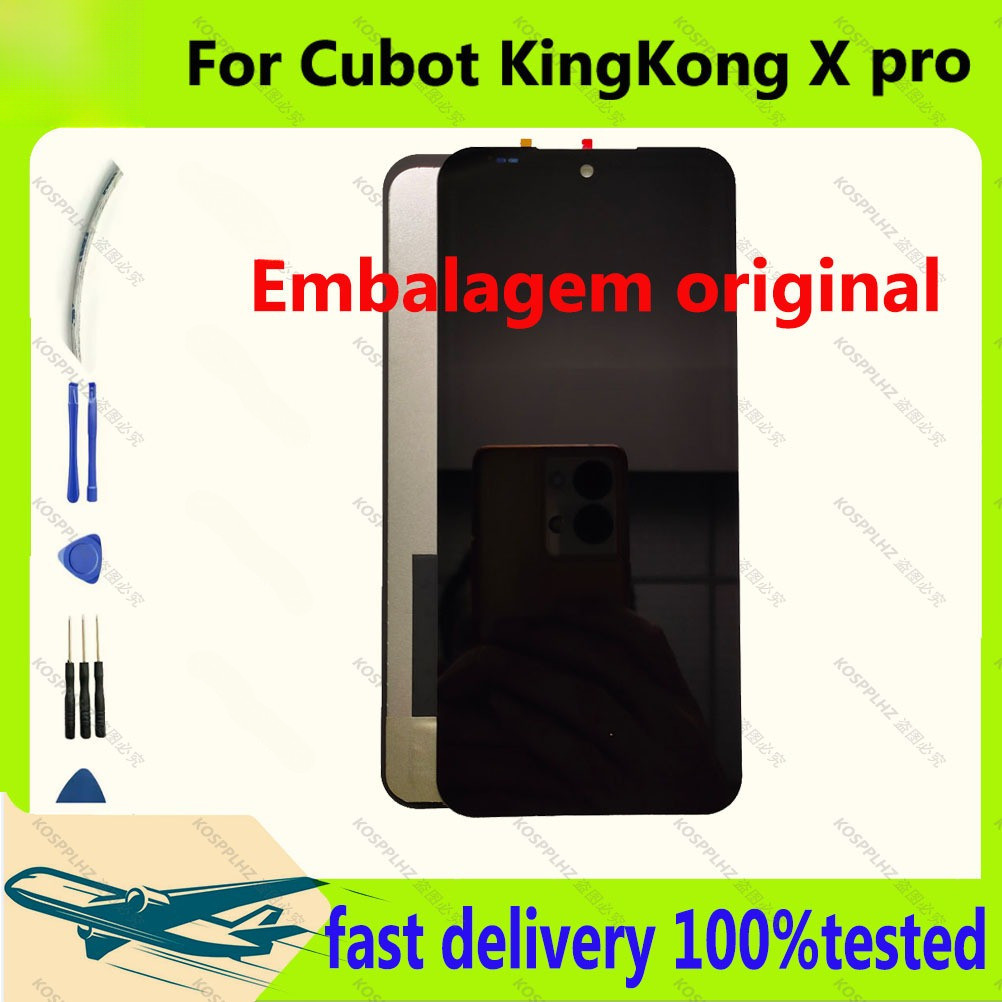 Pano de Suporte Original 4LLE para Display LCD Cubot KINGKONG X PRO + Touch, Peças de Substituição Completas e Ferrament