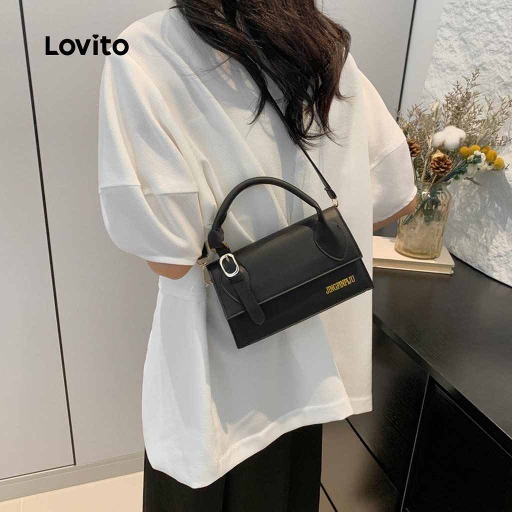 Lovito Casual simples Design diário pequena bolsa de ombro para mulheres LFA76103 - Women Bags
