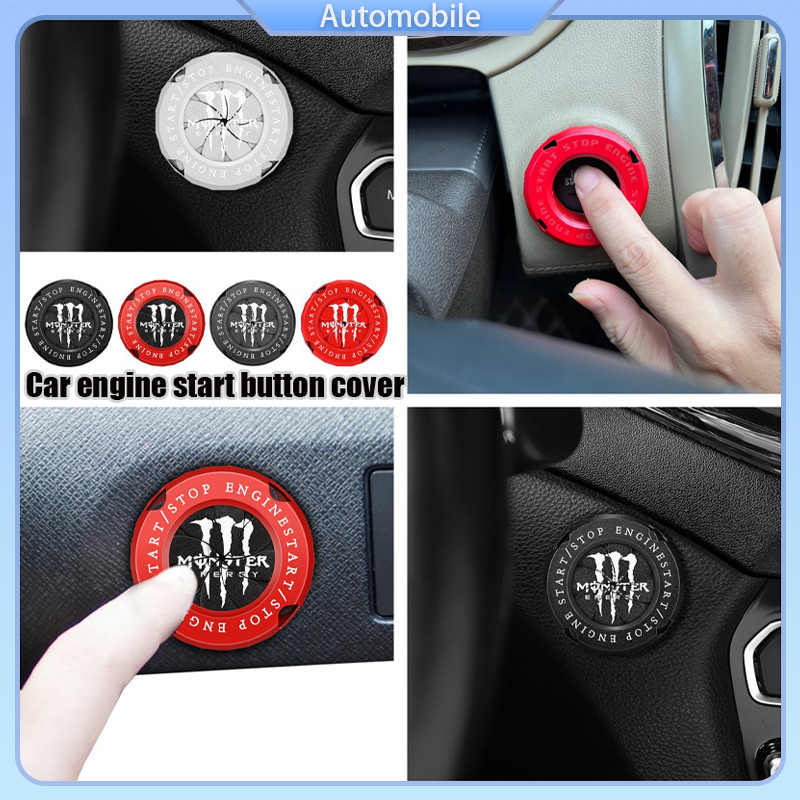 Interruptor De Ignição Do Motor Da Motocicleta Tampa De Proteção Botão De Parada Única Interior Carro Decor em Oferta na Shopee