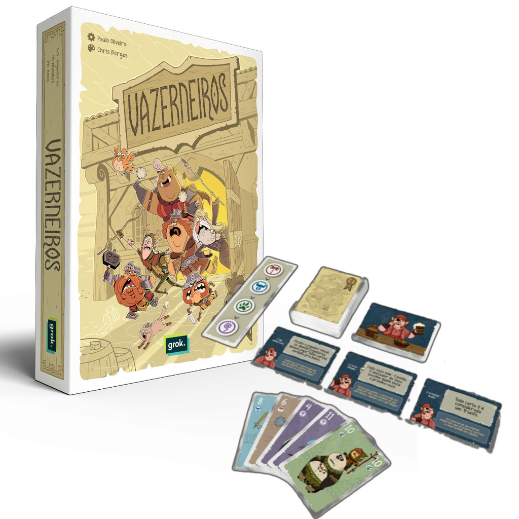 Jogo de Cartas Card Games Grok Vazerneiros Tavernas Truques Mistérios Estratégia