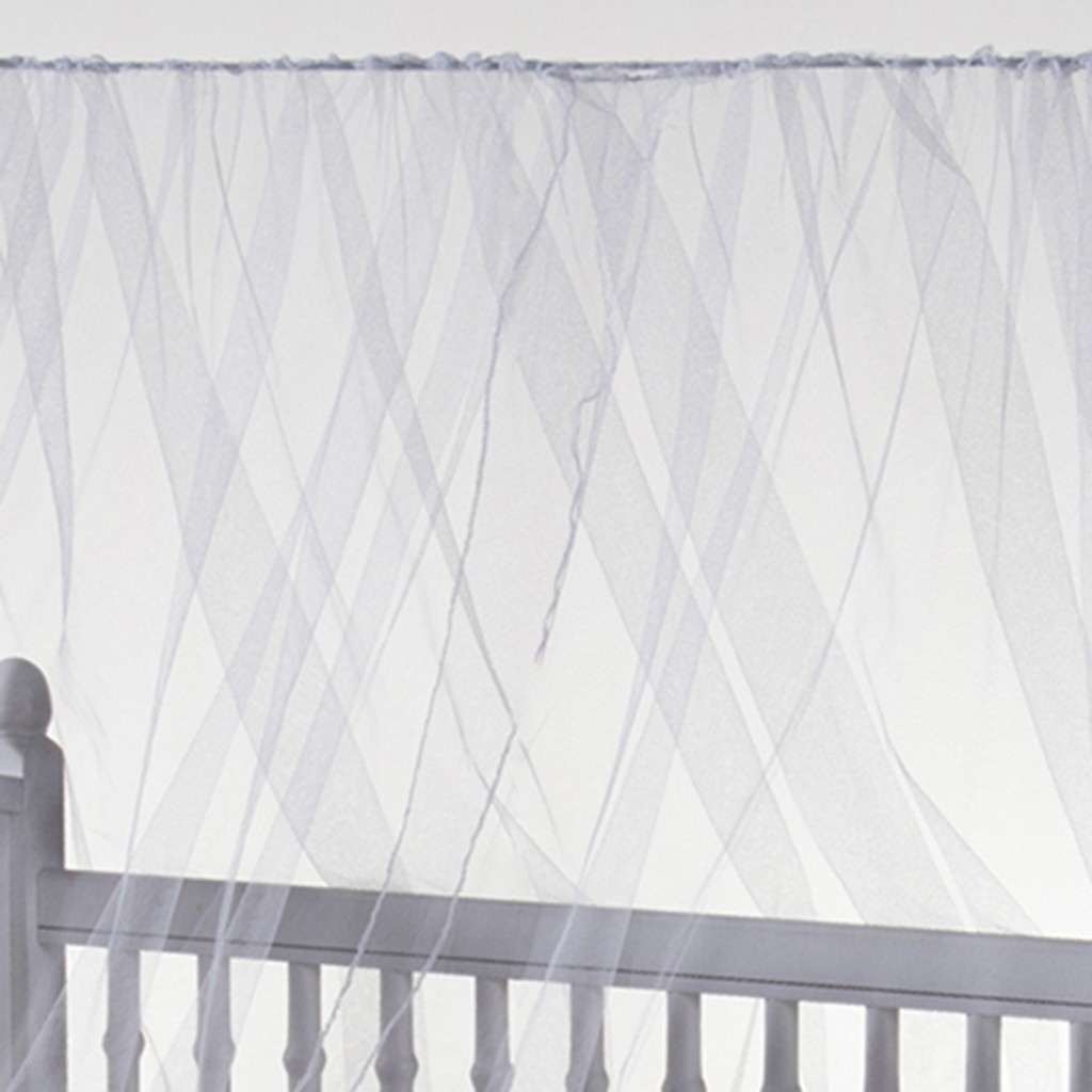 Mosquiteiro em Tule Branco para Berço de Bebê