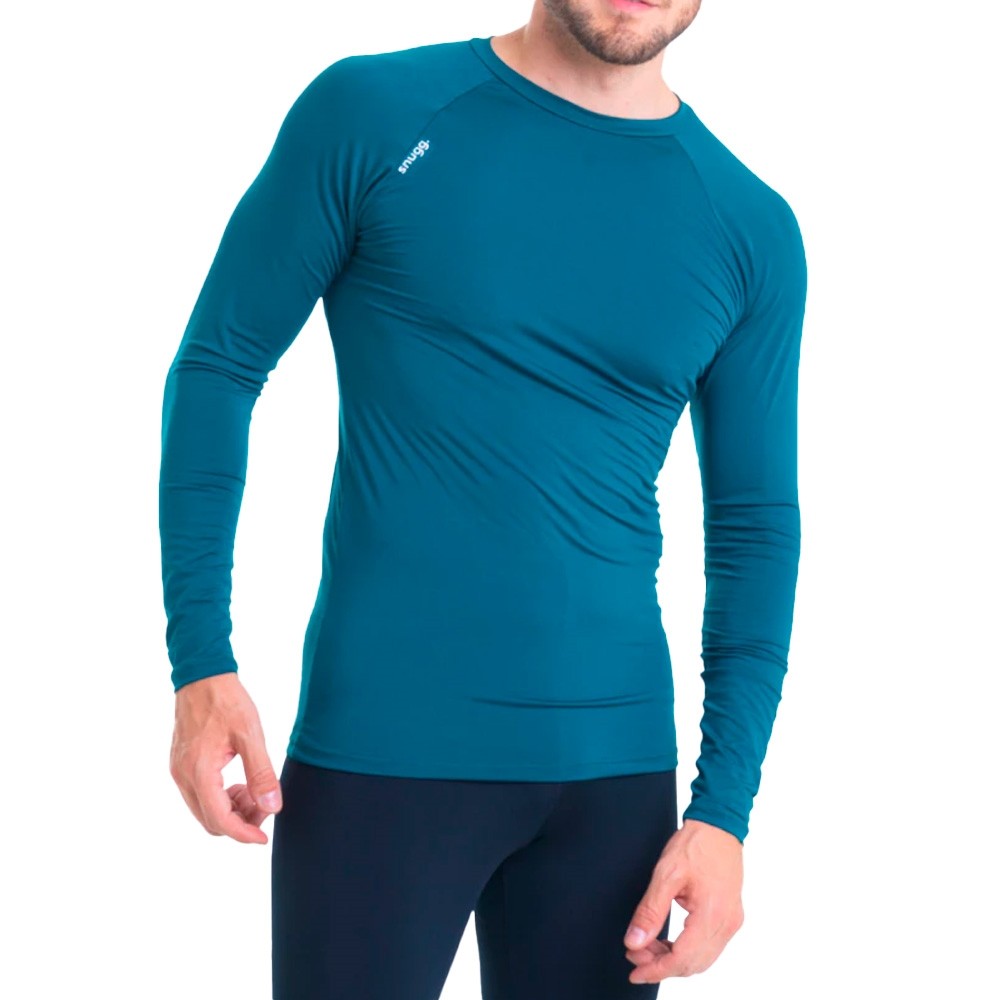 Camiseta Térmica Segunda Pele Proteção UV50+ Verde - Snugg em Oferta na Shopee