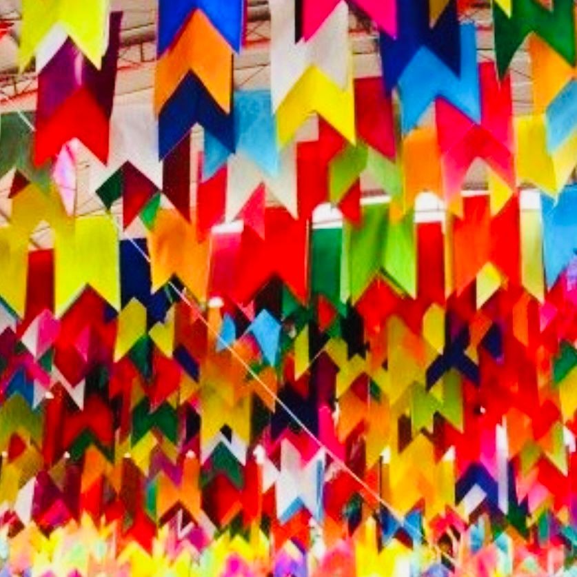 100 METROS BANDEIRINHA FESTA JUNINA SEDA  BANDEIROLA FESTA JUNINA 2025 em Oferta na Shopee