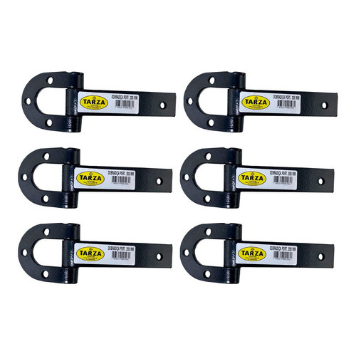 Kit 6 Dobradiça Para Porteira Ferradura Forjada 200mm Tarza em Oferta na Shopee