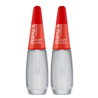 Kit 2 Esmalte Impala Base Super Brilho Tratamento Manicure em Oferta na Shopee