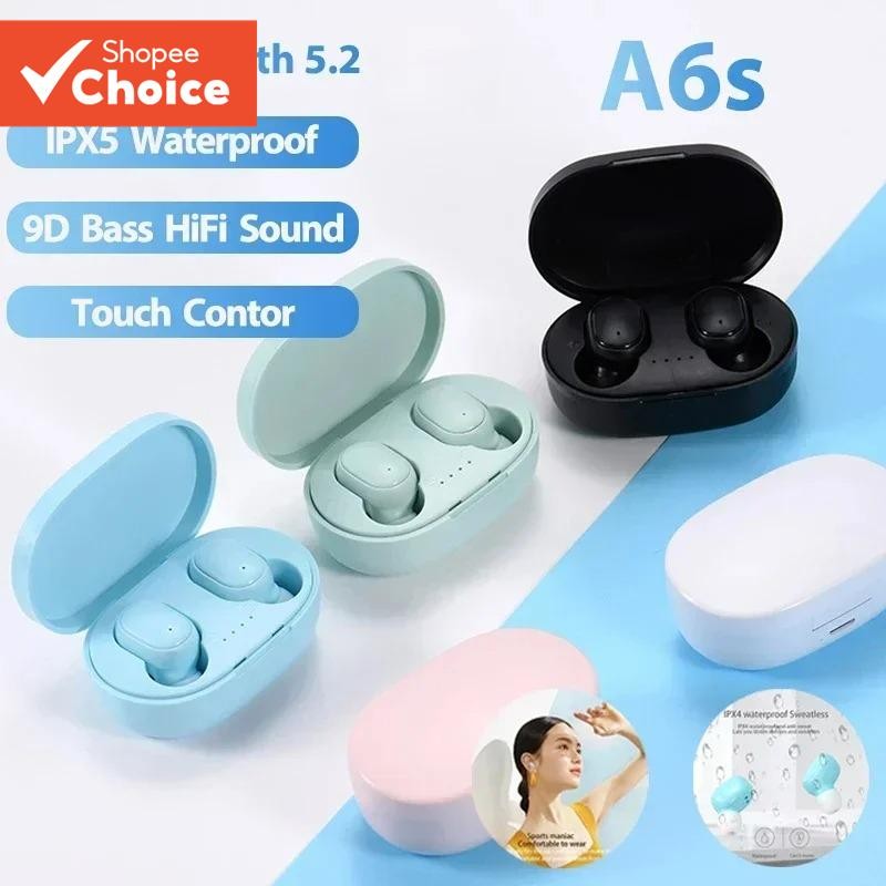 Original A6S Sem Fio Bluetooth Fone De Ouvido 5.3 Esporte Inear Fones Com Microfone Para Todos Os Telefones
