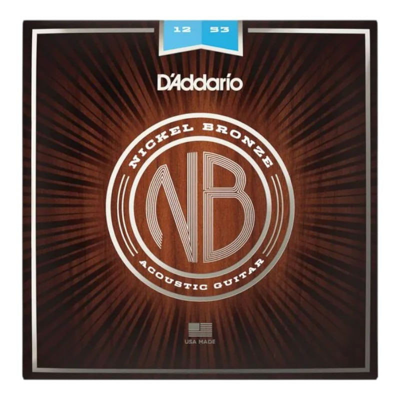 ENCORDOAMENTO VIOLAO DADDARIO NB1253 NICKEL BRONZE 12/53 LIGHT GAUGE