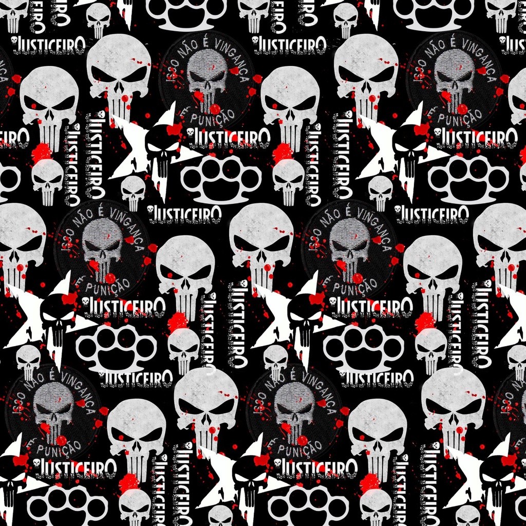 Tecido TRICOLINE MISTA Estampa Digital - Justiceiro em Oferta na Shopee