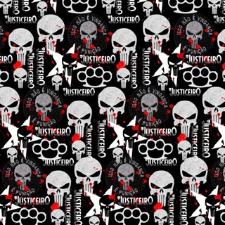 Tecido TRICOLINE MISTA Estampa Digital - Justiceiro em Oferta na Shopee