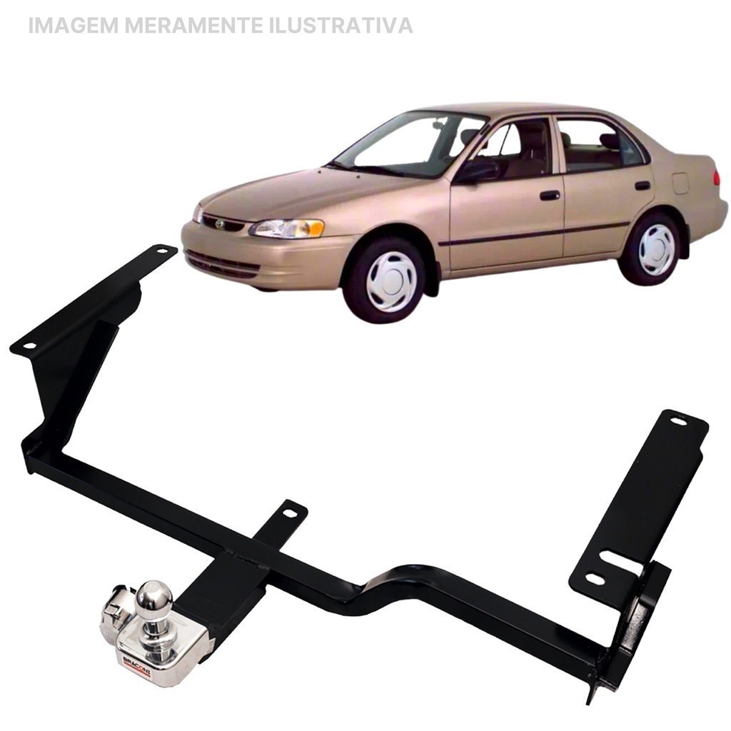 Engate Reboque Rabicho Fixo Corolla 1999 a 2001 700Kg bOM