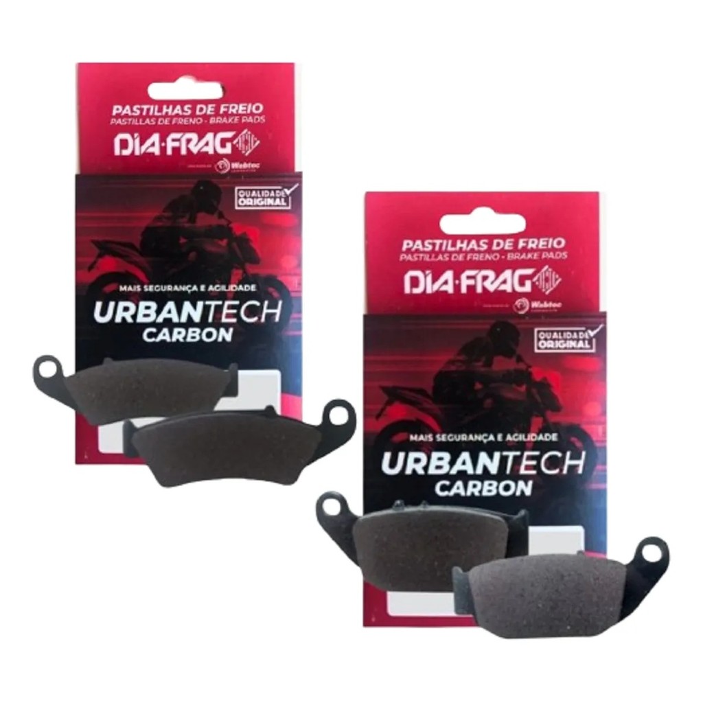 Kit Pastilha Freio Dianteira + Traseira Honda Bros 160 CBS 2018 2019 2020 2021 2022 2023 2024 Esdd em Oferta na Shopee