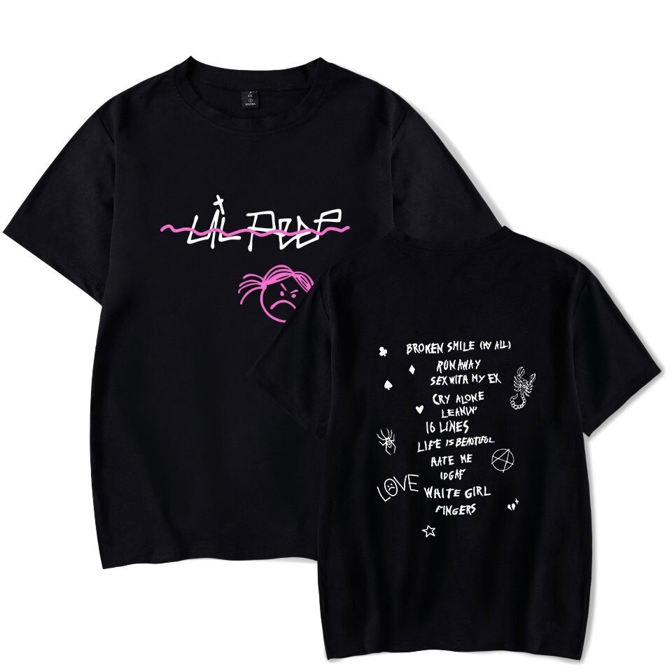 Camisa Camiseta Lil Peep Sad Boy Rap Cantor em Oferta na Shopee