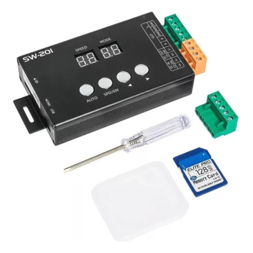 Controlador DMX512 para Ribalta Sw-201 Rgb Sd 24v Com Controle 128MB Efeito em luzes RGB Festa DJ Music Event