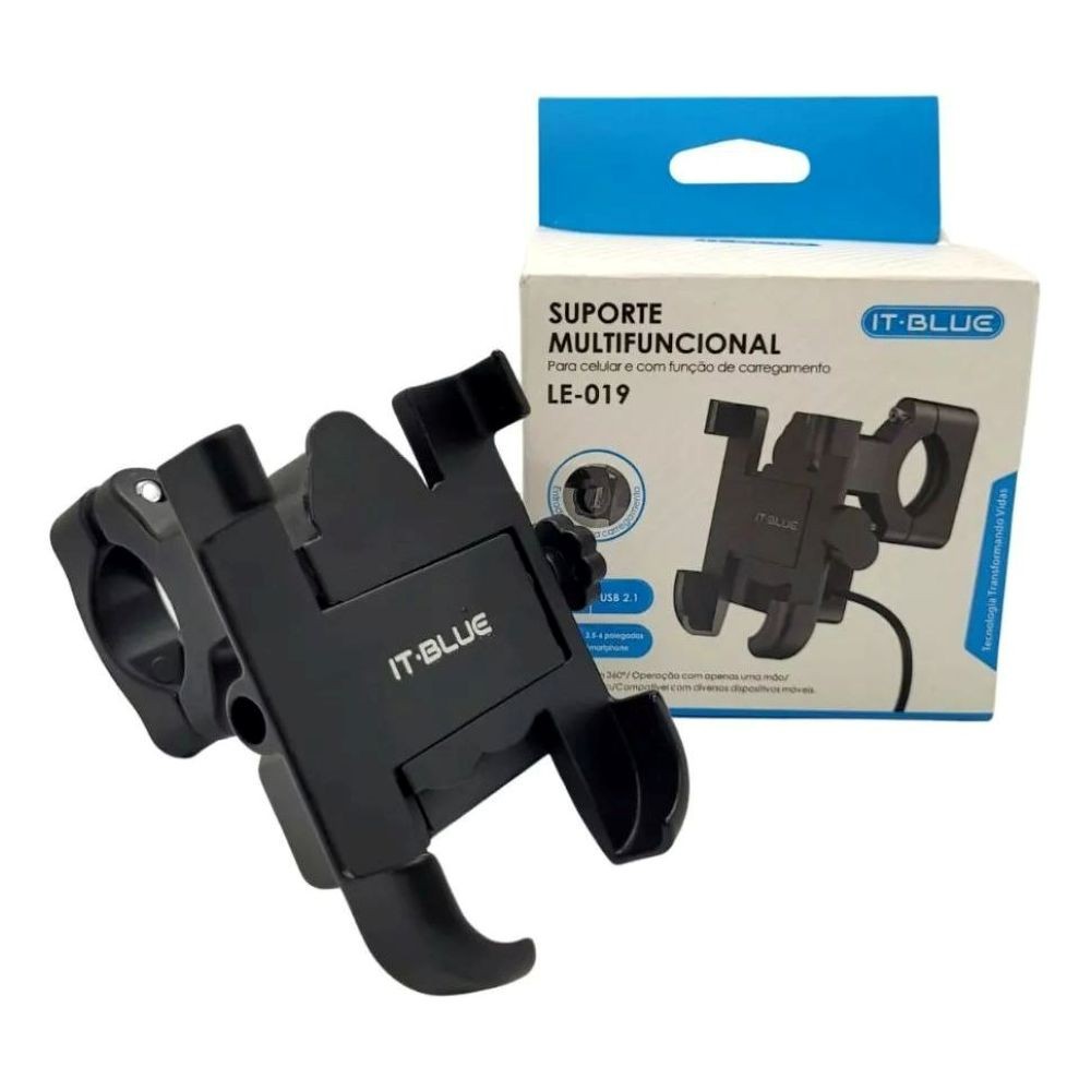 SUPORTE DE Guidão para CELULAR ALUMINIO MOTO, MOTOCICLETA, BIKE, BICICLETA Reforçado UBer iFood 99