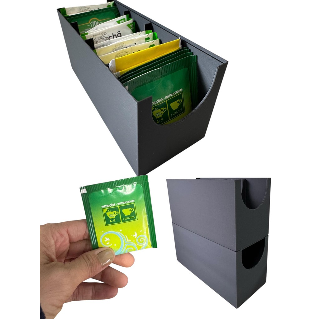 Porta Chá- Sachê Empilhável - Porta Controle