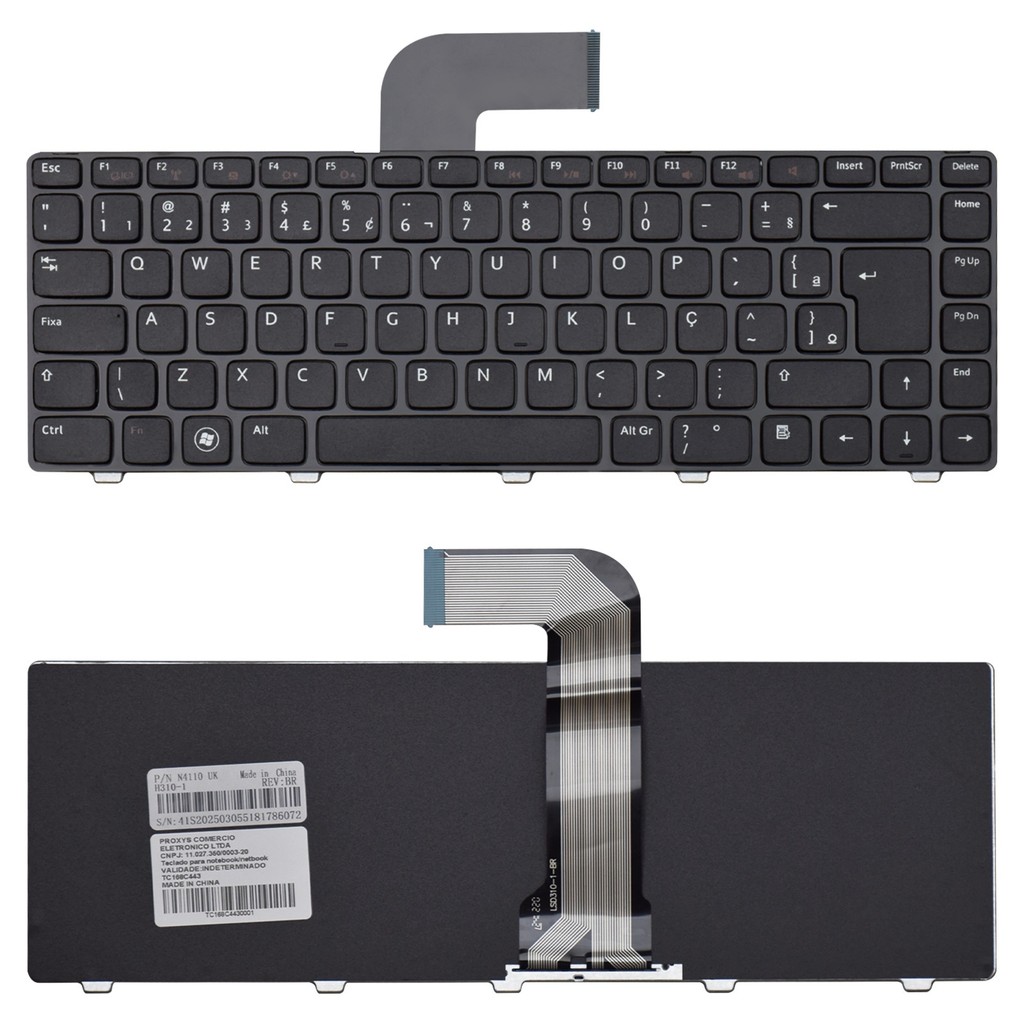 Teclado para Notebook Dell Inspiron 7520 | Sem Iluminação - Computers & Accessories