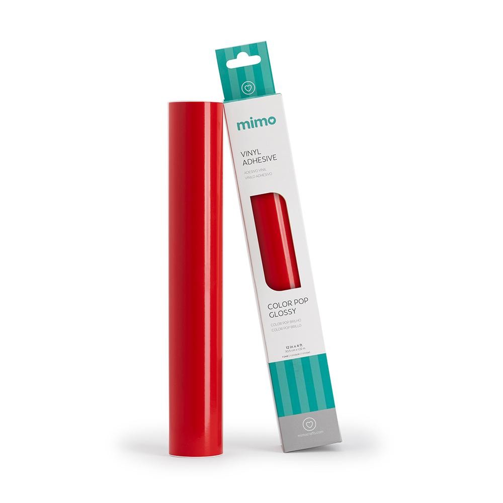 Adesivo Vinil Color Pop Brilho - Vermelho Puro - Mimo - 30,5 cm x 1,22 m - 1 Und em Oferta na Shopee