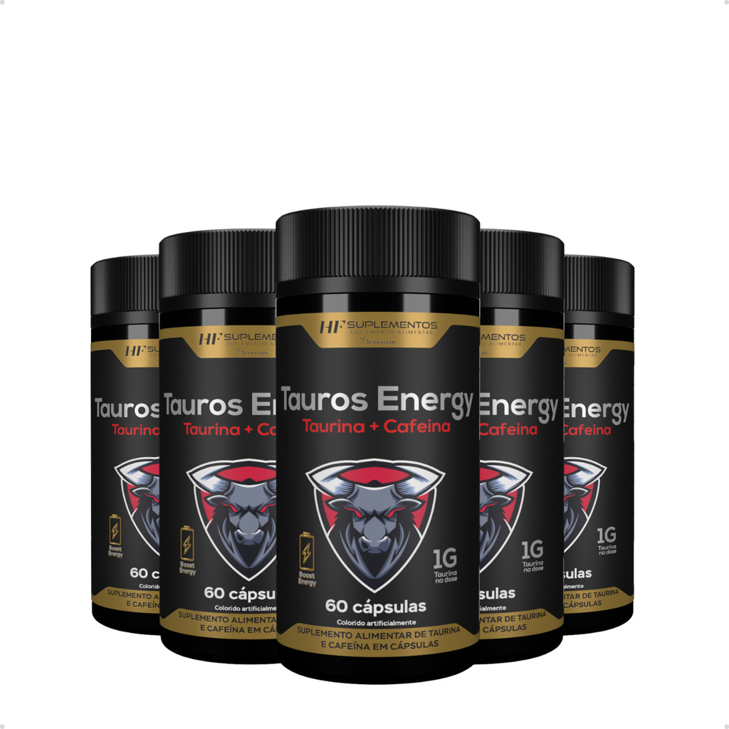 5X TAUROS ENERGY 1700MG 60CAPS HF SUPLEMENTS