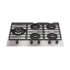 Cooktop 5 Bocas a Gás Mueller com Mesa de Alumínio e Tripla Chama Bivolt - MCG5BL
