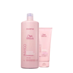 Kit Wella Professionals Invigo Blonde Recharge Shampoo Condicionador 200 (2 produtos)