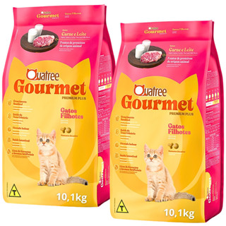 Kit 2 Ração Seca Quatree Gourmet Gatos Filhotes - 10,1Kg em Oferta na Shopee