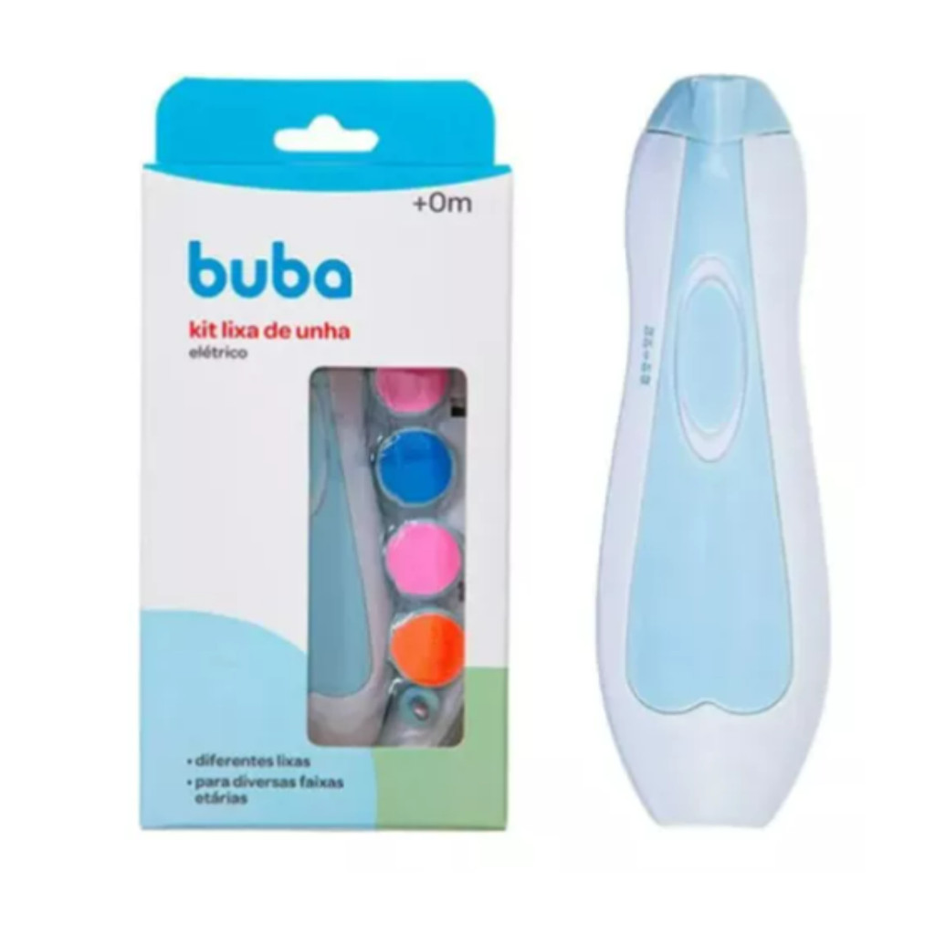 Kit Aparador Unha Lixa Eletrica Infantil Multicolorido Buba