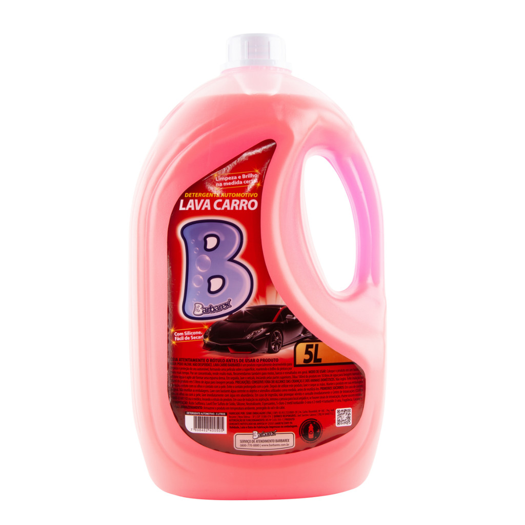 Detergente Automotivo Lava Carro Com Silicone 5 Lts Barbarex em Oferta na Shopee