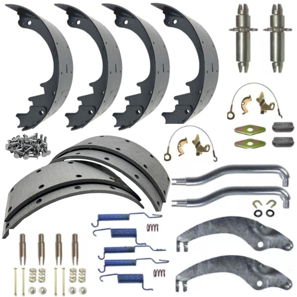 KIT REPARO COMPLETO COM SAPATA PATIM LONA DO TAMBOR FREIO F4000 1999 A 2019