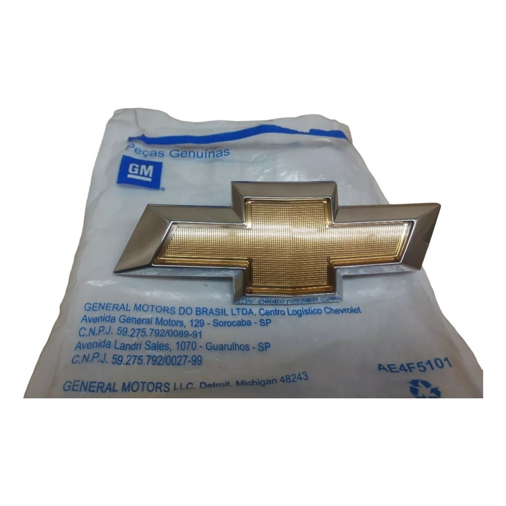 Emblema Gravata Dourada Diante Prisma 2013 A 2019 94747898
