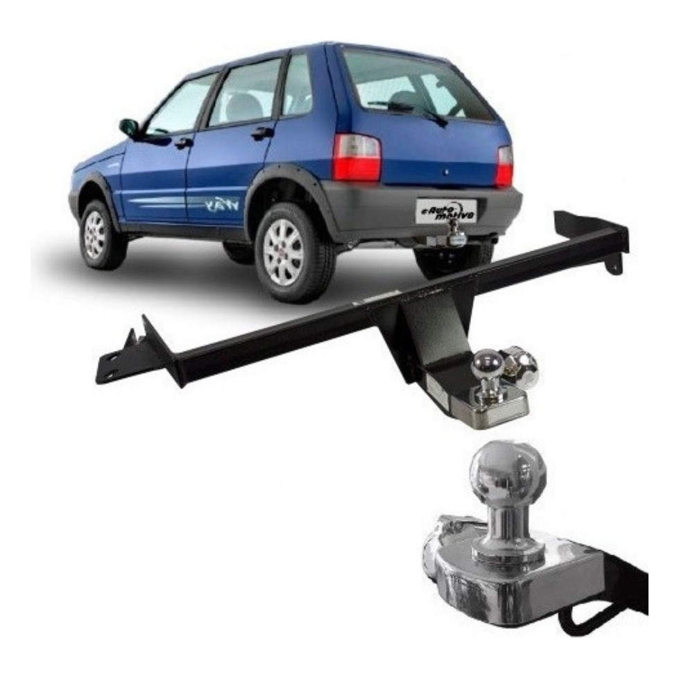 Engate Reboque Fiat Uno 2004 2005 2006 2007 A 2015 500 Kg