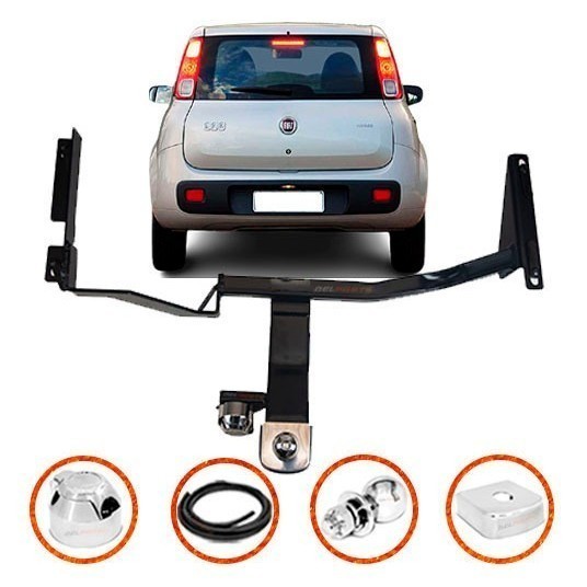 Engate Fixo Reboque Fiat Uno Way / Vivace/Trive/ SPORT 2011 até 2022 Inmetro Até 700kg tOP