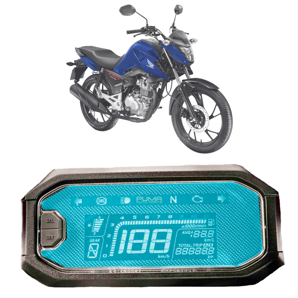 Película Protetora Painel Moto Honda CG 160 2025 BIZ 125 EX NXR 160 Bros ABS