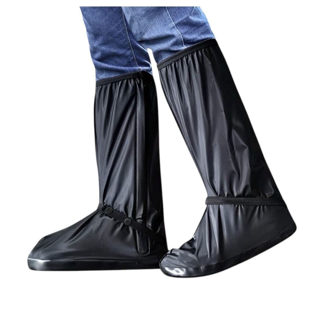 CAPA DE CHUVA PARA CALÇADOS capa impermeável p/ motoqueiro moto tenis shows Preta