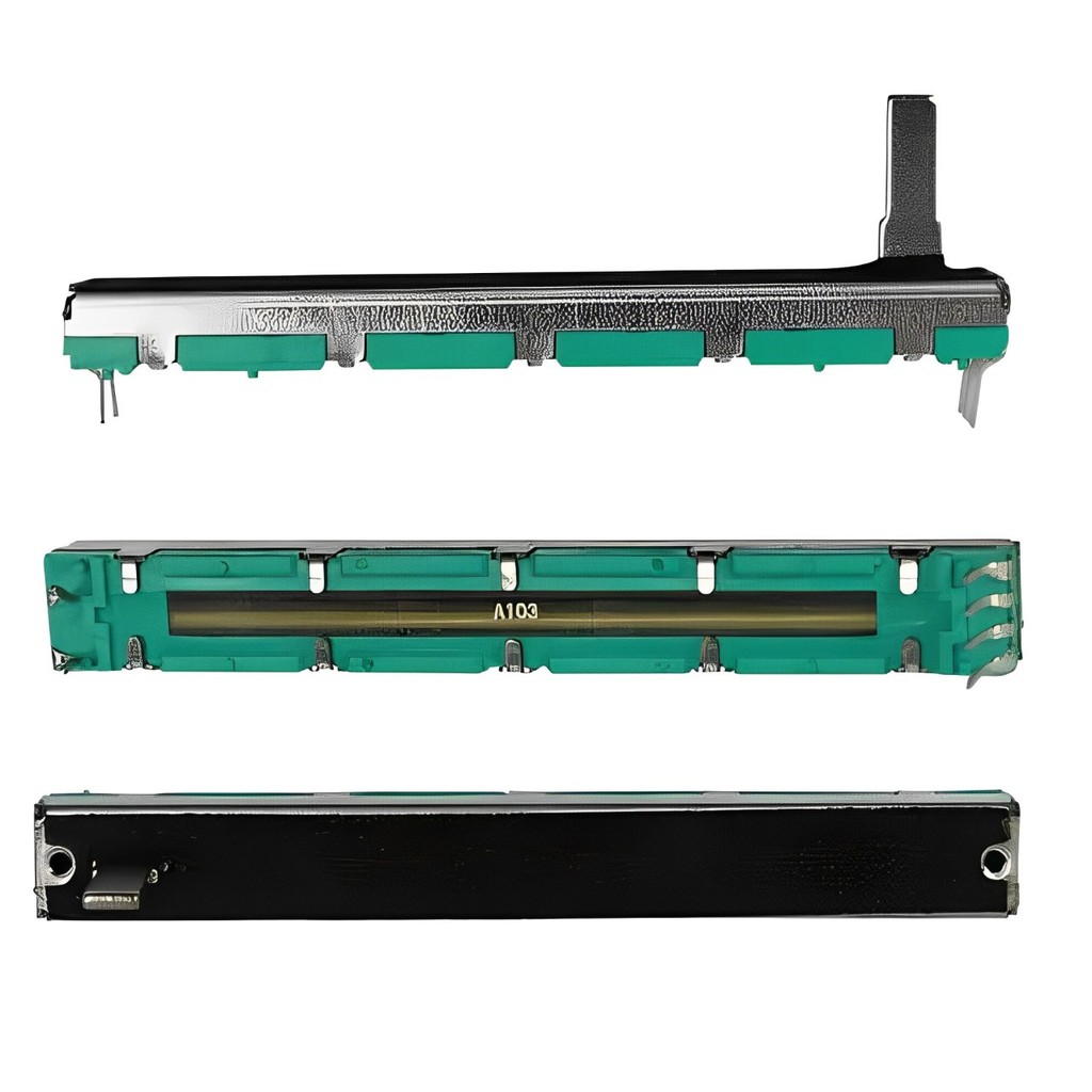 01 Pç/04 Pçs/07 Pçs Potenciômetro Deslizante 10Ka 60mm Para Mesa Behringer