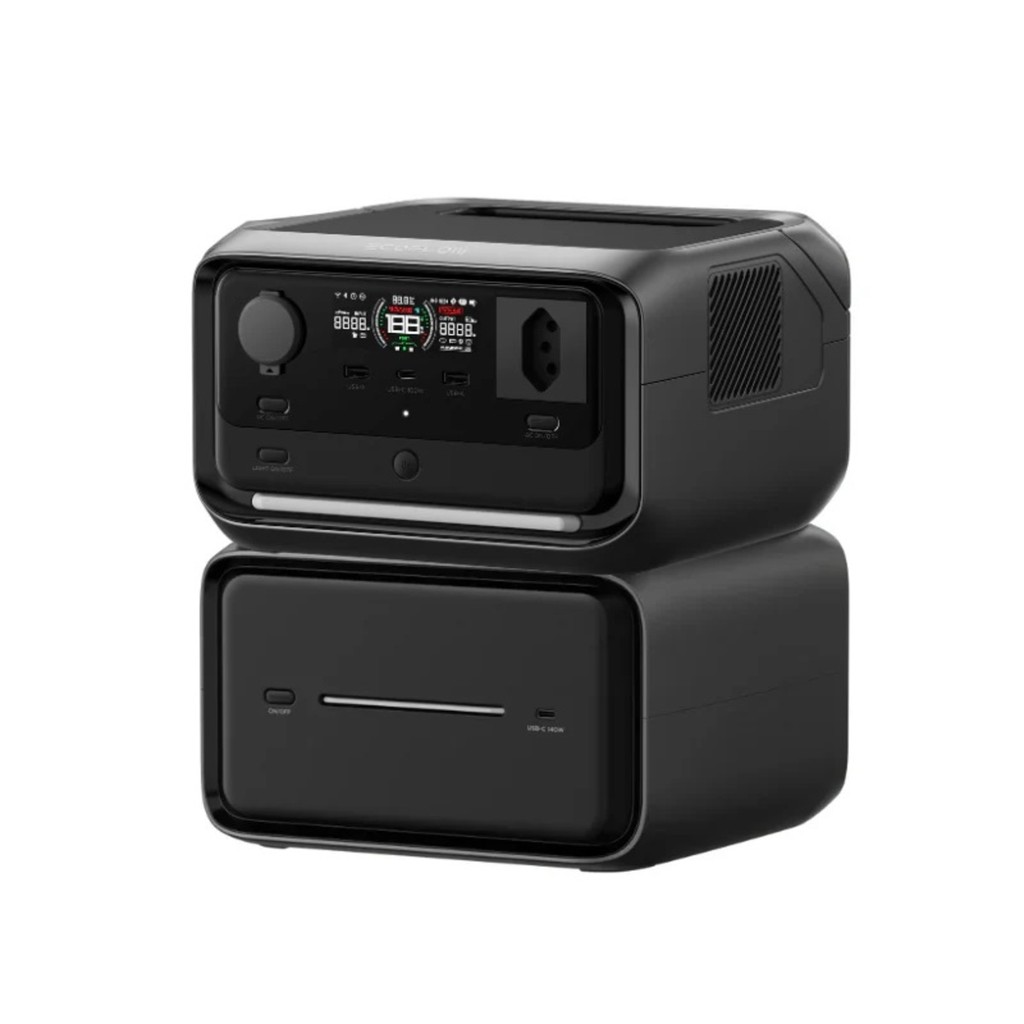 Kit Ecoflow River 3 Plus 600w / 286wh + Bateria 572wh Ef