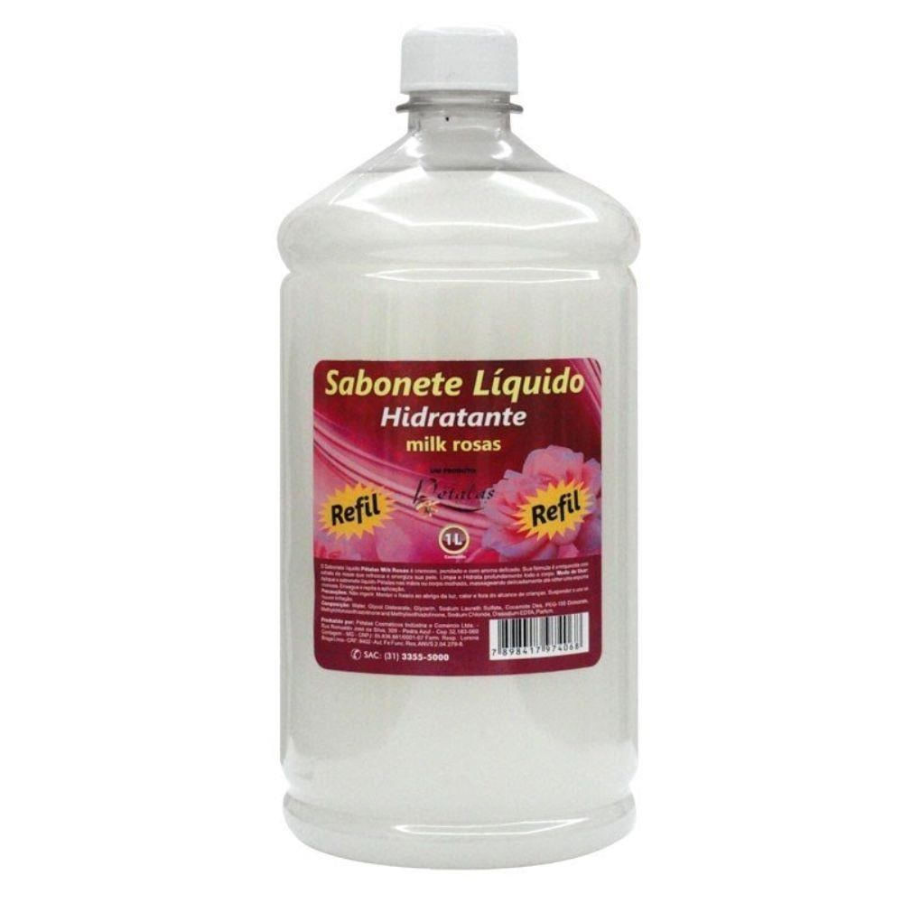 Sabonete Líquido Multi Pétalas Refil Milk Rosas 1000ml - Beauty