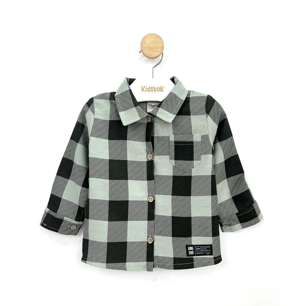 Camisa Menino Xadrez Flanelada - Angerô em Oferta na Shopee