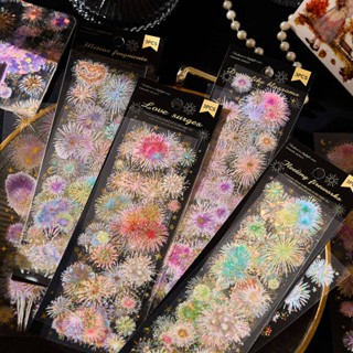Journamm 3 Pçs Tema De Fogos De Artifício Adesivos Material Para Animais De Estimação DIY Scrapbooking Colagem Papelaria em Oferta na Shopee