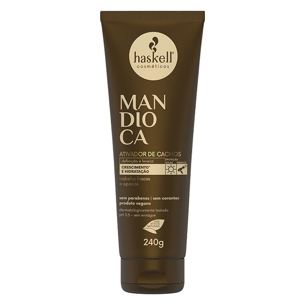 Haskell Mandioca Ativador de Cachos 240g em Oferta na Shopee