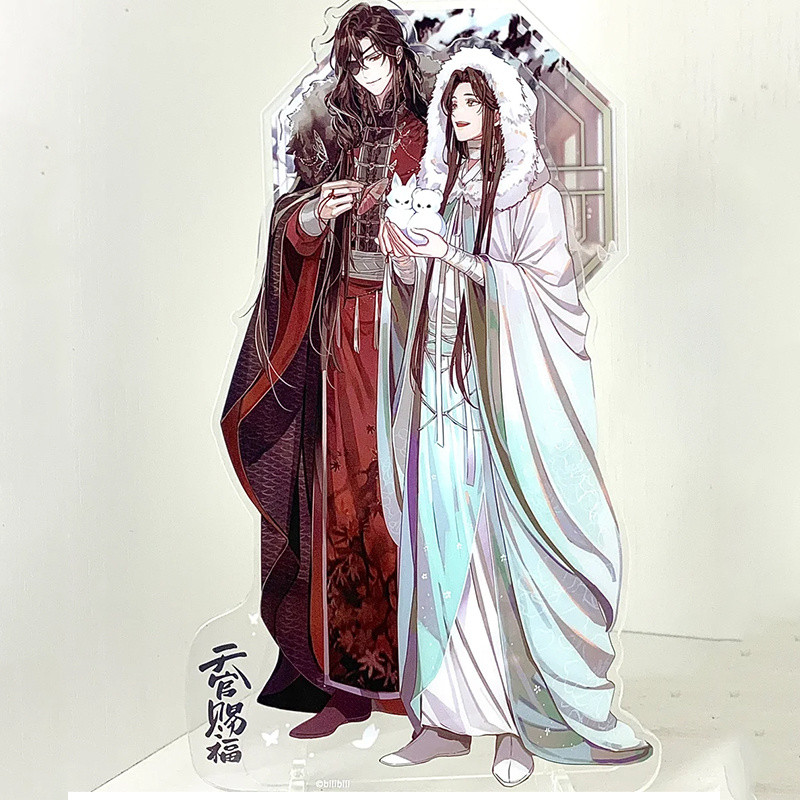 2025 Anime 10cm Tian Guan Ci Fu Hua Cheng Xie Lian Céu Oficial Jogo De Bênção Acrílico Suporte Meninos Meninas Presente 