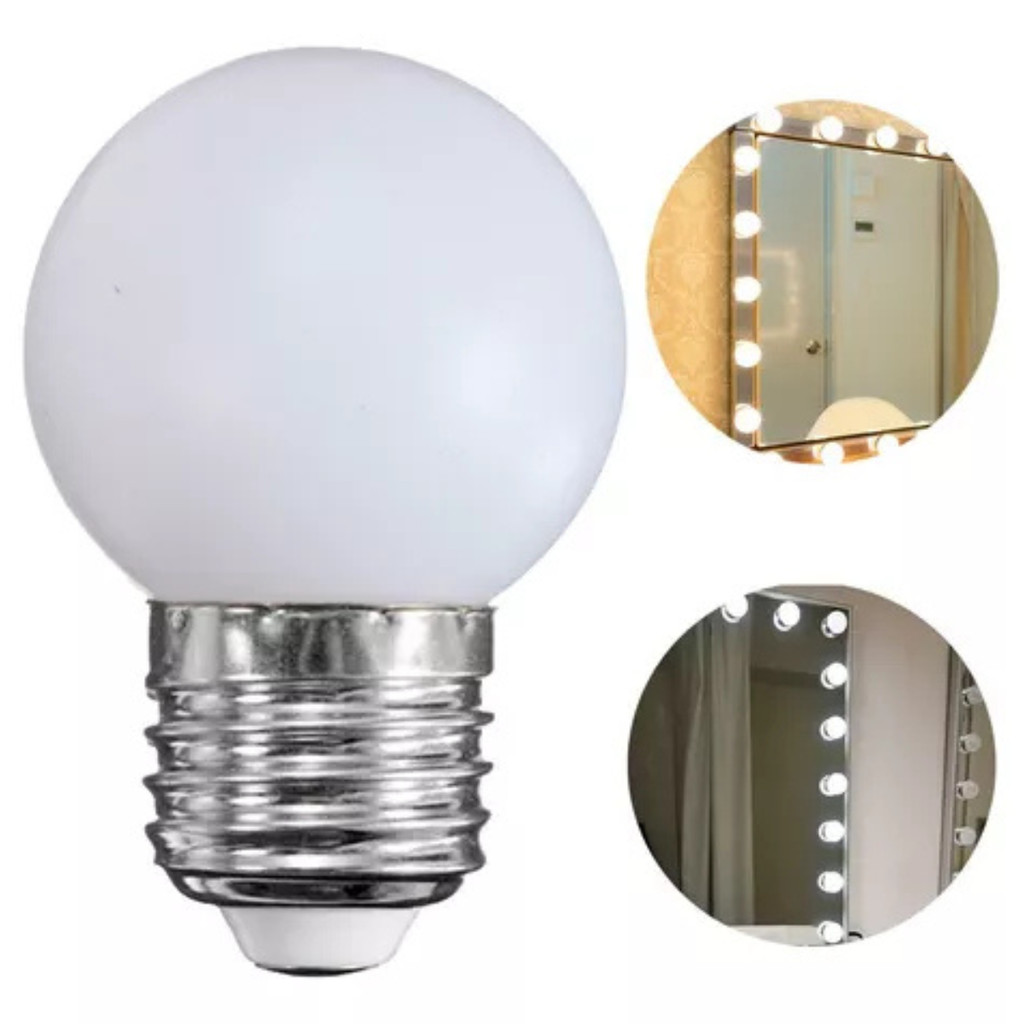 Lâmpada Bolinha Bulbo 3w branco quente Branco frio Soquete E27 Bivolt Espelho Penteaderia Varol de L
