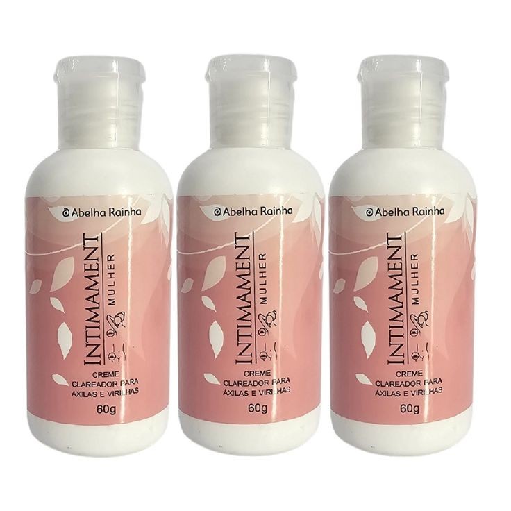 KIT 3 Creme Clareador De Axilas E Virilhas Intimament Mulher Abelha Rainha em Oferta na Shopee