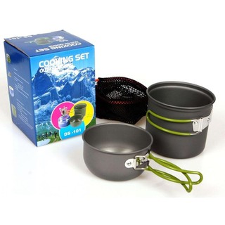 KIT PANELAS CAMPING ALUMINIO KIT COZINHA ACAMPAMENTO PANELA VIAGEM PRAIA PESCA COM BOLSA SACOLA